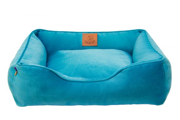 Лежак для котів та собак блакитний