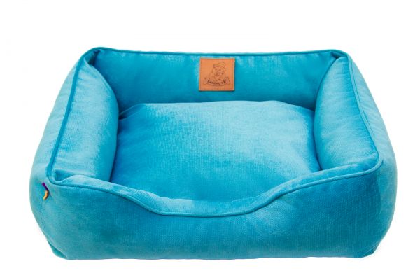 Лежак для котів та собак блакитний