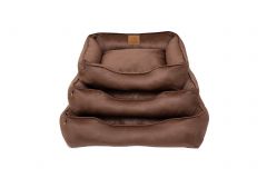 Лежак для котів та собак коричневий